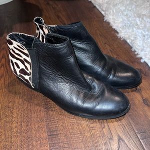 Leather ankle boots
